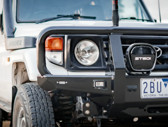 THE CRUISER COMPANY | Land Cruiser 75/78 Series (1991 - 2006) High Clearance Full Hoop Front Bumper (TCC-75-HCBB)