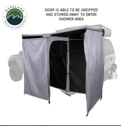 OVERLAND VEHICLE SYSTEMS | HD Nomadic 2 Person Quick Deploying Car-Side Shower & Privacy Room Combo (18199910)