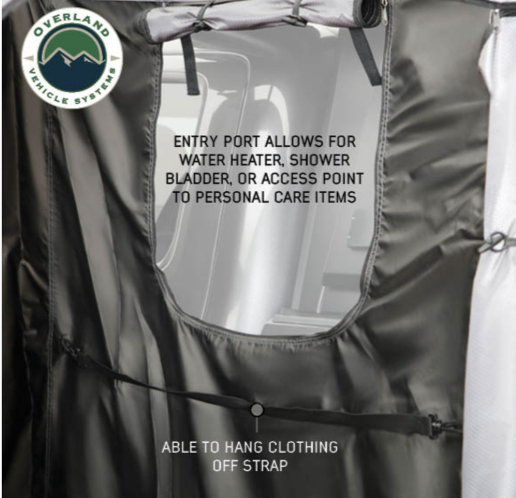 OVERLAND VEHICLE SYSTEMS | HD Nomadic 2 Person Quick Deploying Car-Side Shower & Privacy Room Combo (18199910)