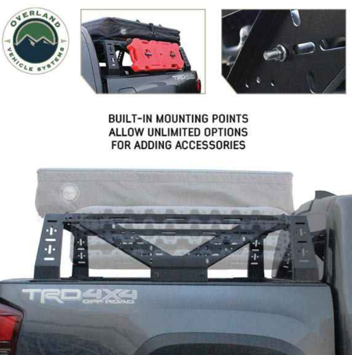 OVERLAND VEHICLE SYSTEMS | Universal Mid Height Rack for Pick Up Trucks