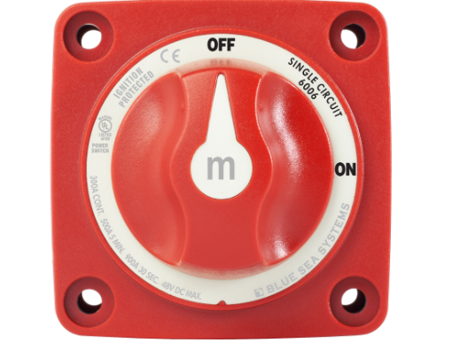 BLUE SEA SYSTEMS | m-Series Mini On-Off Battery Switch with Knob (6006)