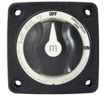 BLUE SEA SYSTEMS | m-Series Mini On-Off Battery Switch with Knob (6006)