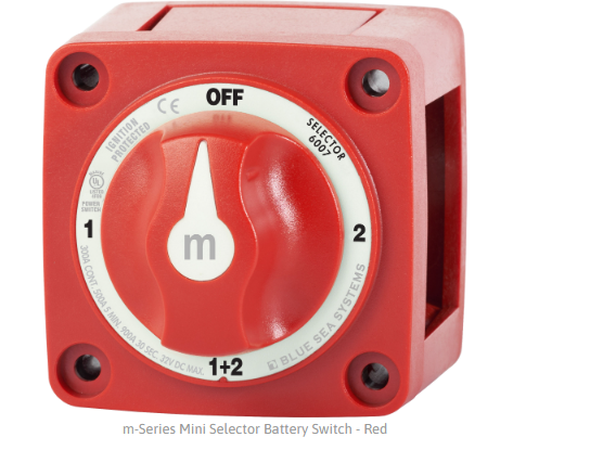 BLUE SEA SYSTEMS | 4 Positions m-Series Mini Selector Battery Switch (6007)