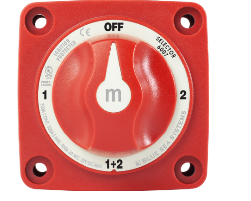 BLUE SEA SYSTEMS | 4 Positions m-Series Mini Selector Battery Switch (6007)