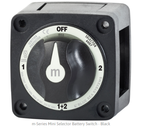 BLUE SEA SYSTEMS | 4 Positions m-Series Mini Selector Battery Switch (6007)