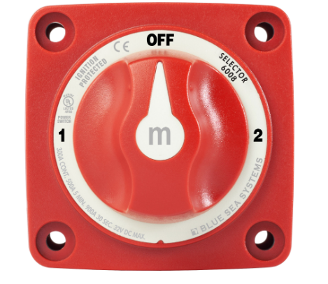 BLUE SEA SYSTEMS | m-Series Selector 3 Position Battery Switch (6008)