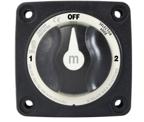 BLUE SEA SYSTEMS | m-Series Selector 3 Position Battery Switch (6008)