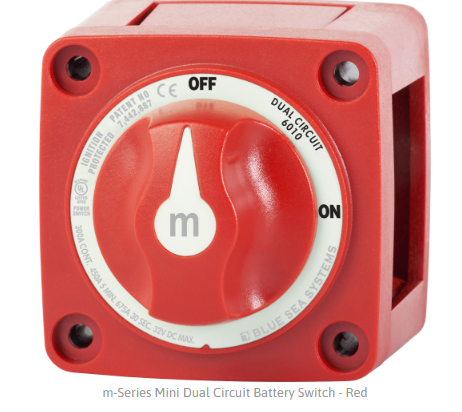 BLUE SEA SYSTEMS | m-Series Mini Dual Circuit Battery Switch (6010)