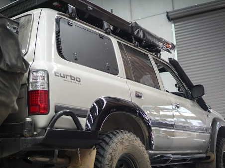 LONG RANGE AMERICA | Land Cruiser 80 Series Lift Up Gull Wing Windows