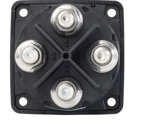 BLUE SEA SYSTEMS | m Series Mini Dual Circuit Plus Battery Switch Black (6011200)