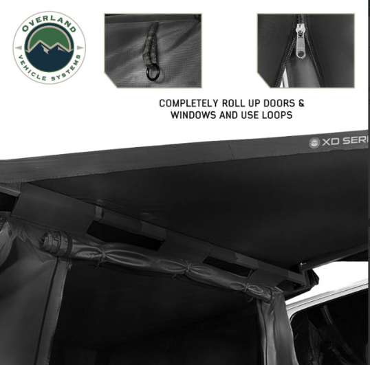 OVERLAND VEHICLE SYSTEMS | XD Nomadic 270/180 Degree Awning Annex Room Enclosure Black (18089923)