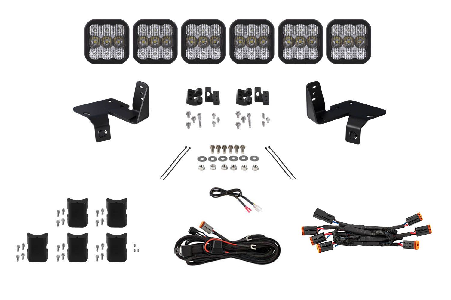 DIODE DYNAMICS | Ford Super Duty 2020-2022 SS5 Grille CrossLink Lightbar Kit