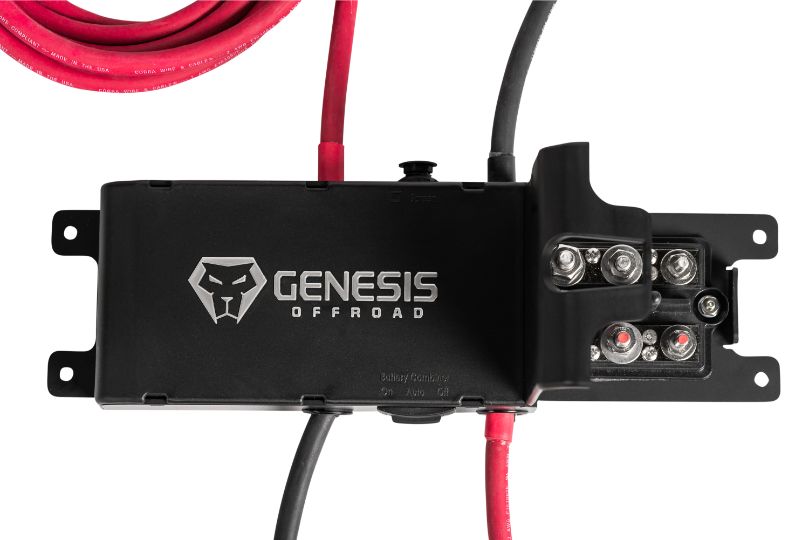 GENESIS OFFROAD | Jeep Gladiator 2021-Current Dual Battery Kit Under Hood (221-JTDG3-UNDERHOOD)