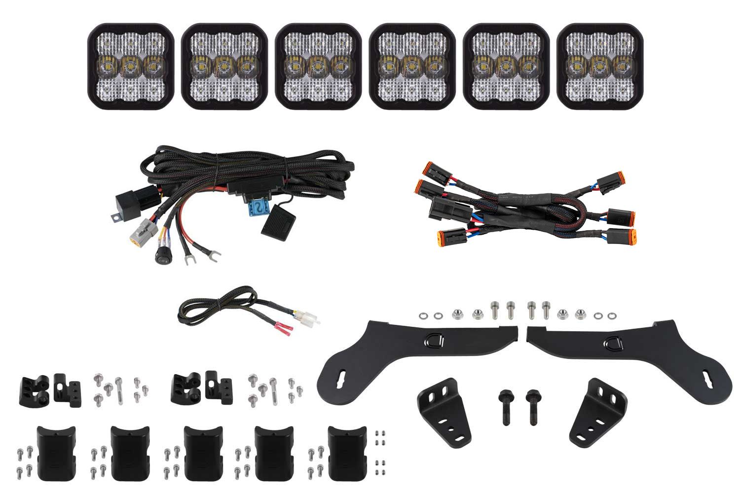 DIODE DYNAMICS | Ford Raptor 2017-2020 SS5 Grille CrossLink Lightbar Kit