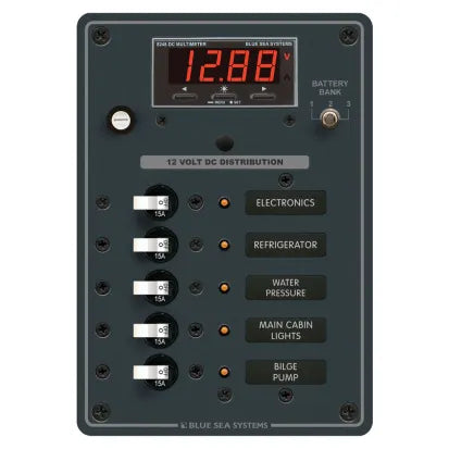 BLUE SEA SYSTEMS | Circuit Breaker Panel DC 5 Position (135010)