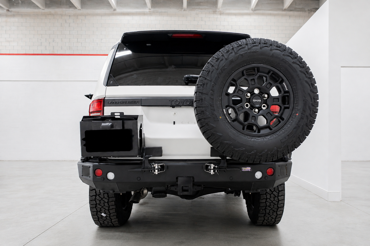 Dobinsons Land Cruiser 250 Series rear bumper installed