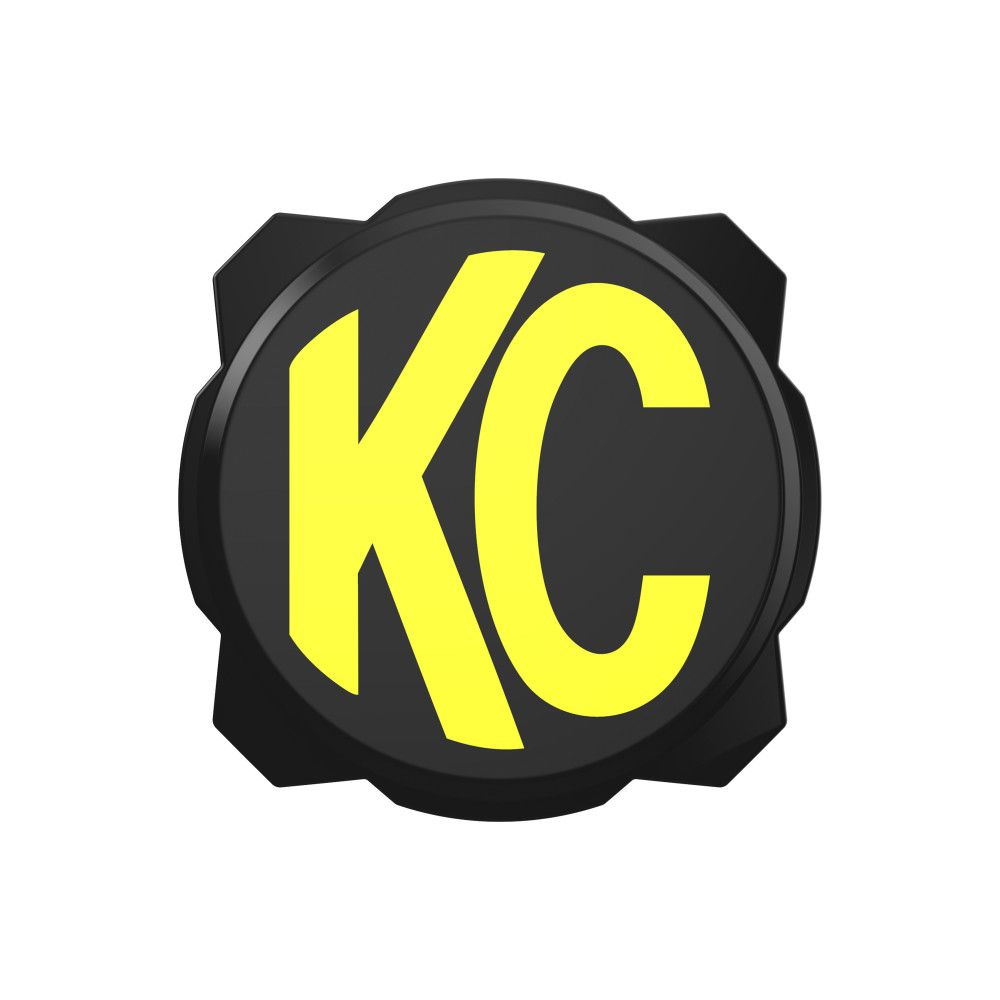 KC HILITES | Gravity Titan Pro6 6" Light Cover  Black Yellow KC Logo (5111)