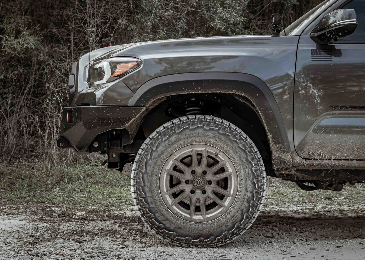 BACKWOODS | Tacoma 3rd Gen 2016-2023 ) Hi-Lite Overland Front Bumper No Bull Bar (BWTY3T-103XXBBB)