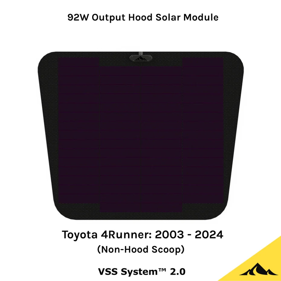 CASCADIA 4X4 | 4Runner 5th & 4th Gen (2003-2024) Hood Solar Panel VSS System 2.0