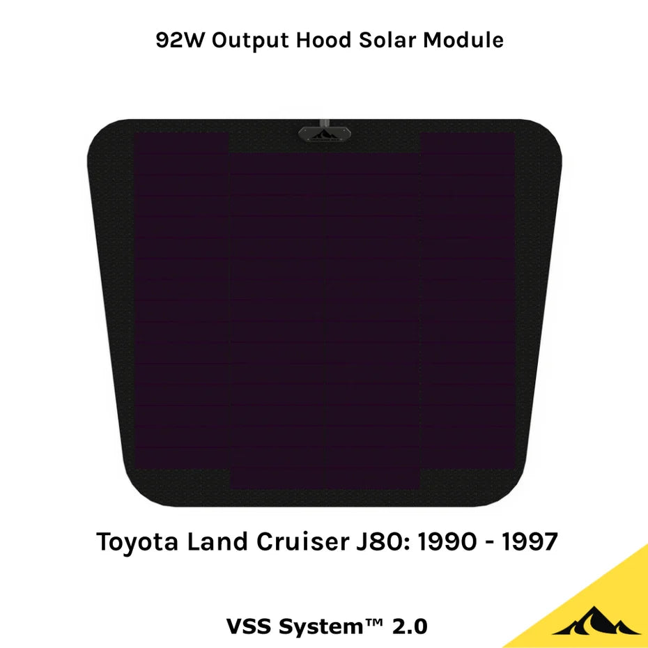 CASCADIA 4X4 | Land Cruiser 80 Series (1990-1997) Hood / Bonnet Solar Panel VSS System 2.0