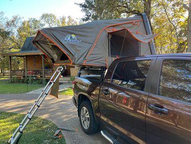 TUFF STUFF | Alpha Hard Top Side Open Tent Black 3+ Person