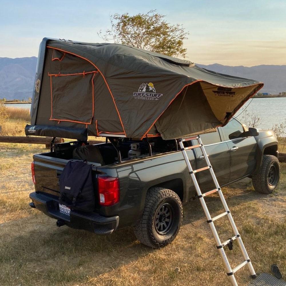 TUFF STUFF | Alpha Hard Top Side Open Tent Gray 3+ Person