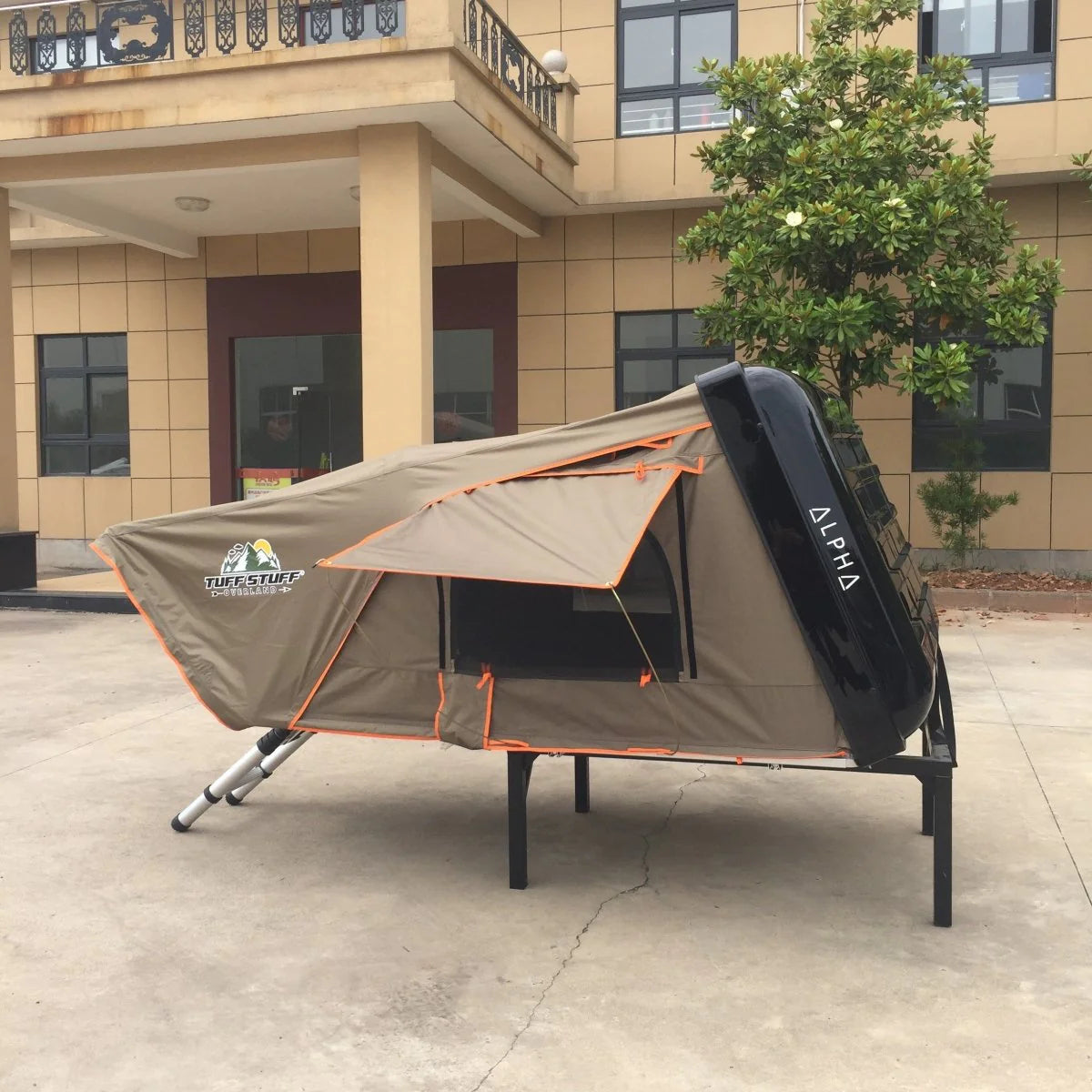 TUFF STUFF | Hard Top Side Open Tent Black 2 Person