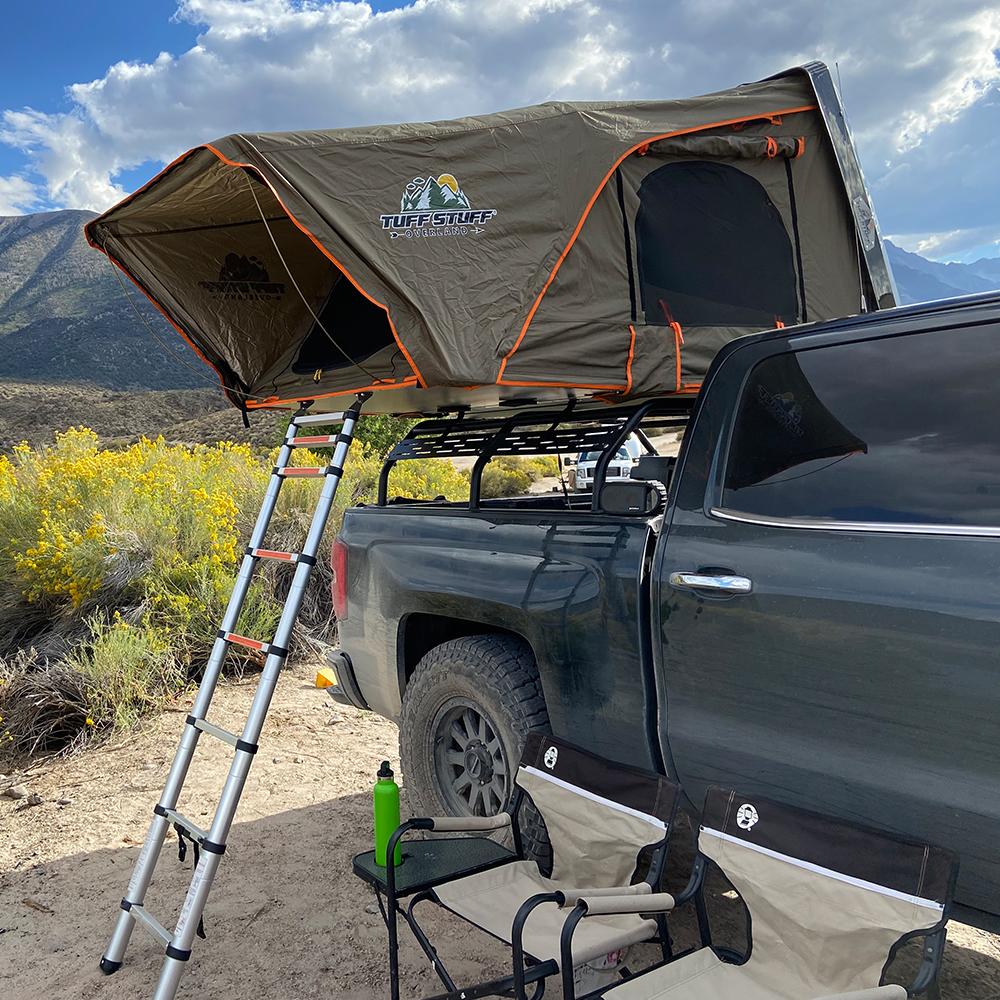 TUFF STUFF | Hard Top Side Open Tent Black 2 Person