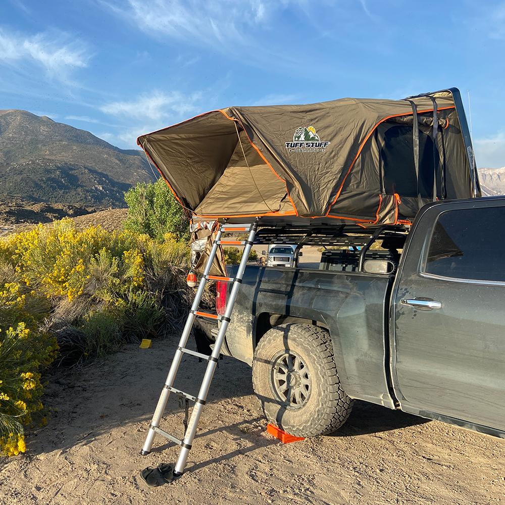 TUFF STUFF | Hard Top Side Open Tent Black 2 Person