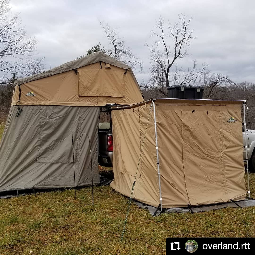 TUFF STUFF | Awning Camp Shelter Room with PVC Floor 280g Materia 6.5′ X 8'