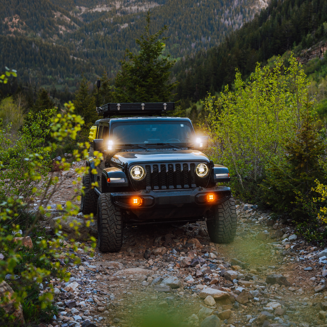 Jeep wrangler rubicon led fog light kit for 2018-2020 models