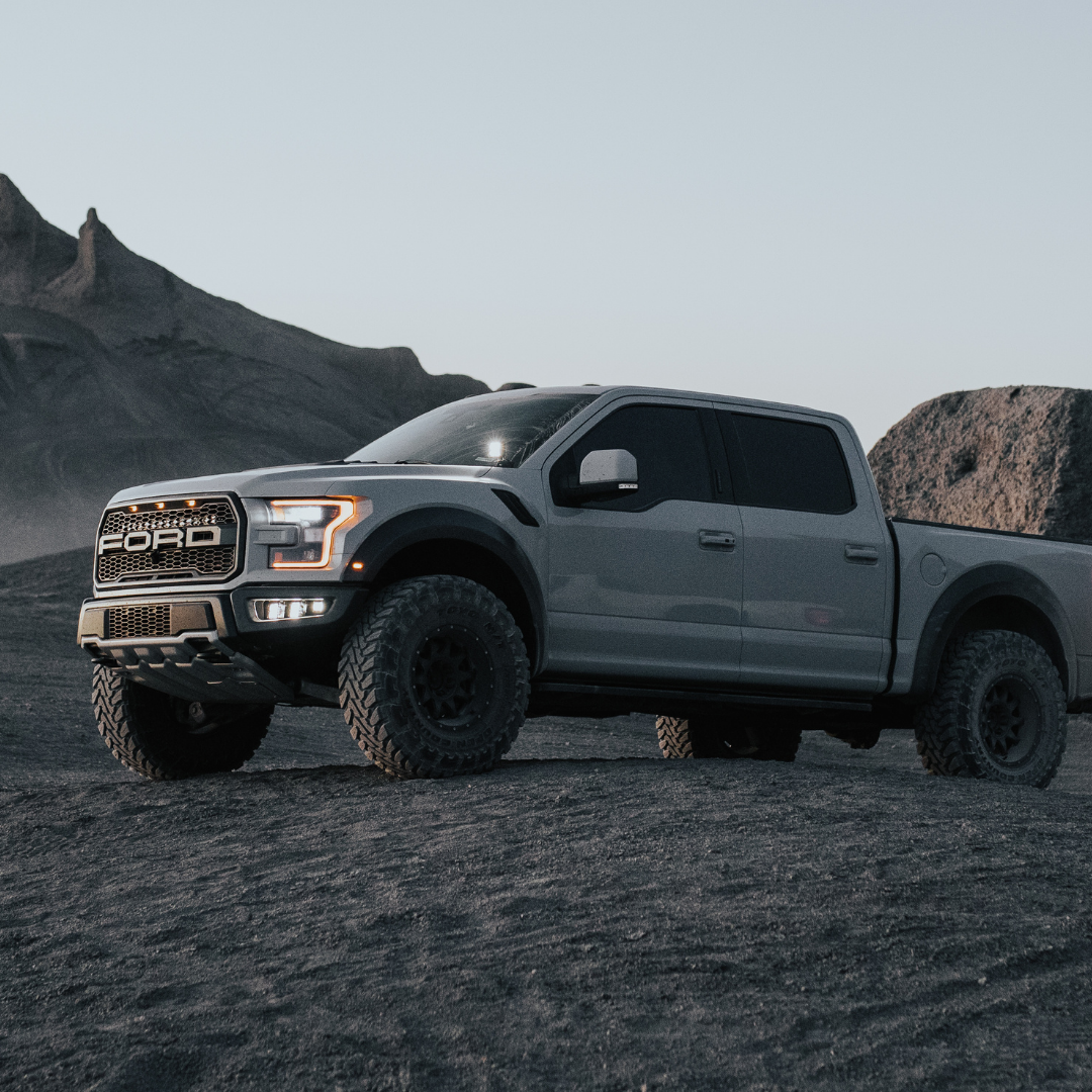 ford raptor with heretic led fog lights