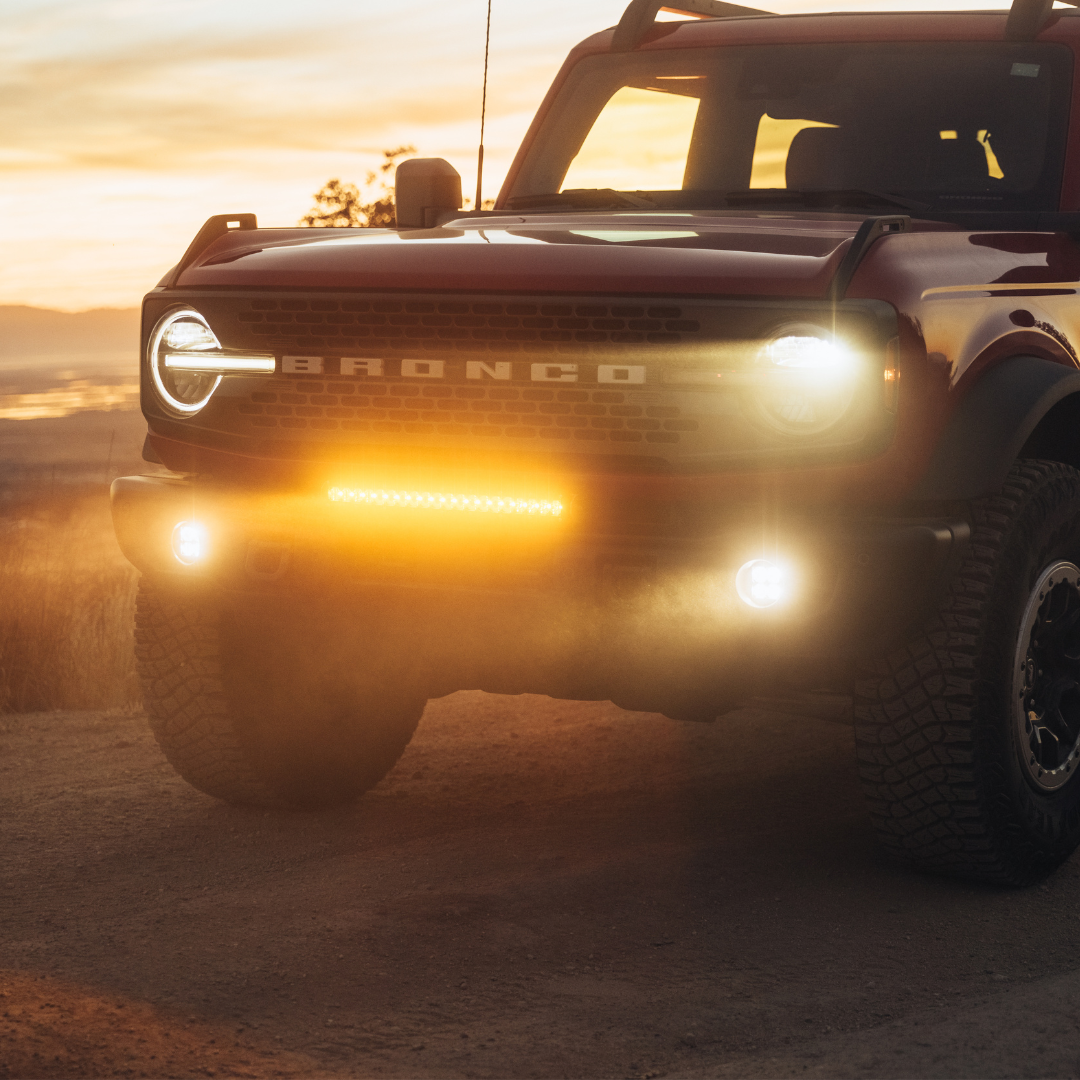 HERETIC STUDIO | Ford Bronco (2021+) - LED Capable Bumper Fog Light Kit