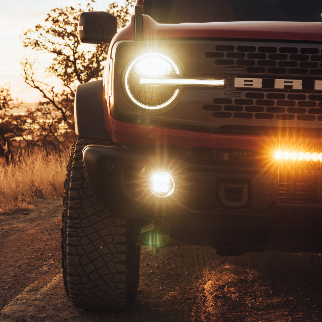 HERETIC STUDIO | Ford Bronco 2021-2024 LED Capable Bumper Fog Light Kit