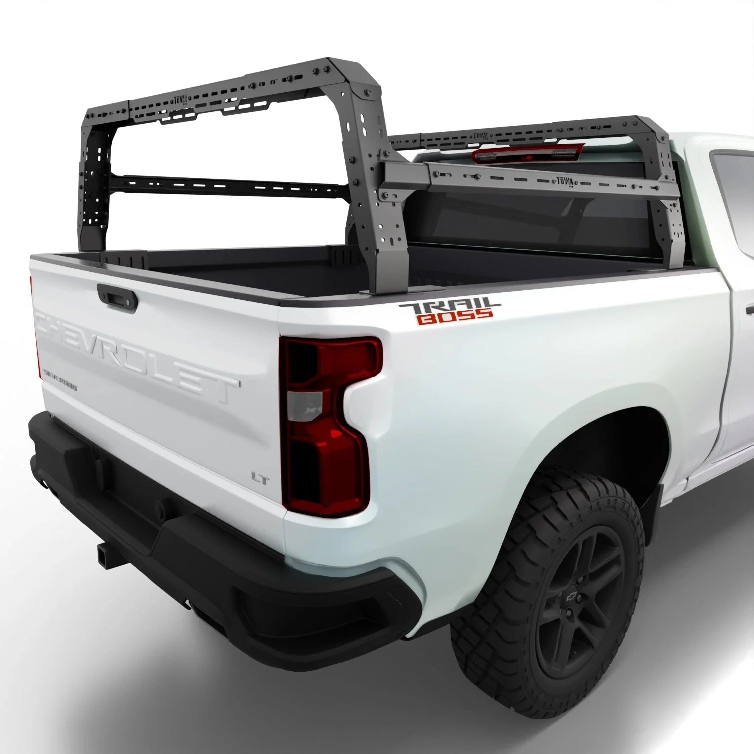 Chevrolet Silverado 1500 / 2500 4CX Series Shiprock Height Adjustable Bed Rack Truck Bed Cargo Rack System TUWA PRO®️ 