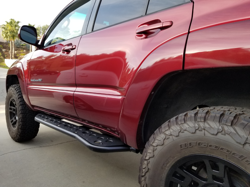 CALI RAISED | 4Runner 4th Gen 2003-2009 Bolt On Rock Sliders Step Edition